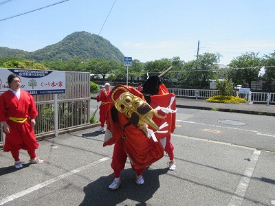 大森神社の麒麟獅子舞